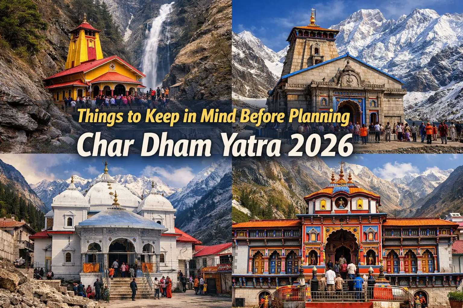 Things to Keep in Mind Before Planning Char Dham Yatra Tour 2026