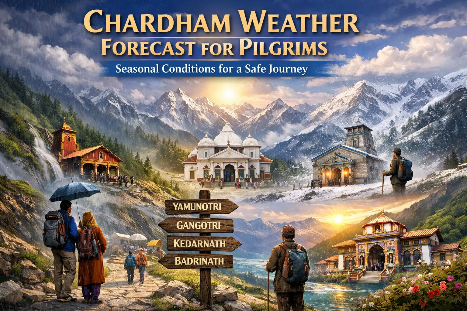 Chardham Weather Forecast for Pilgrims: Seasonal Conditions for a Safe Journey